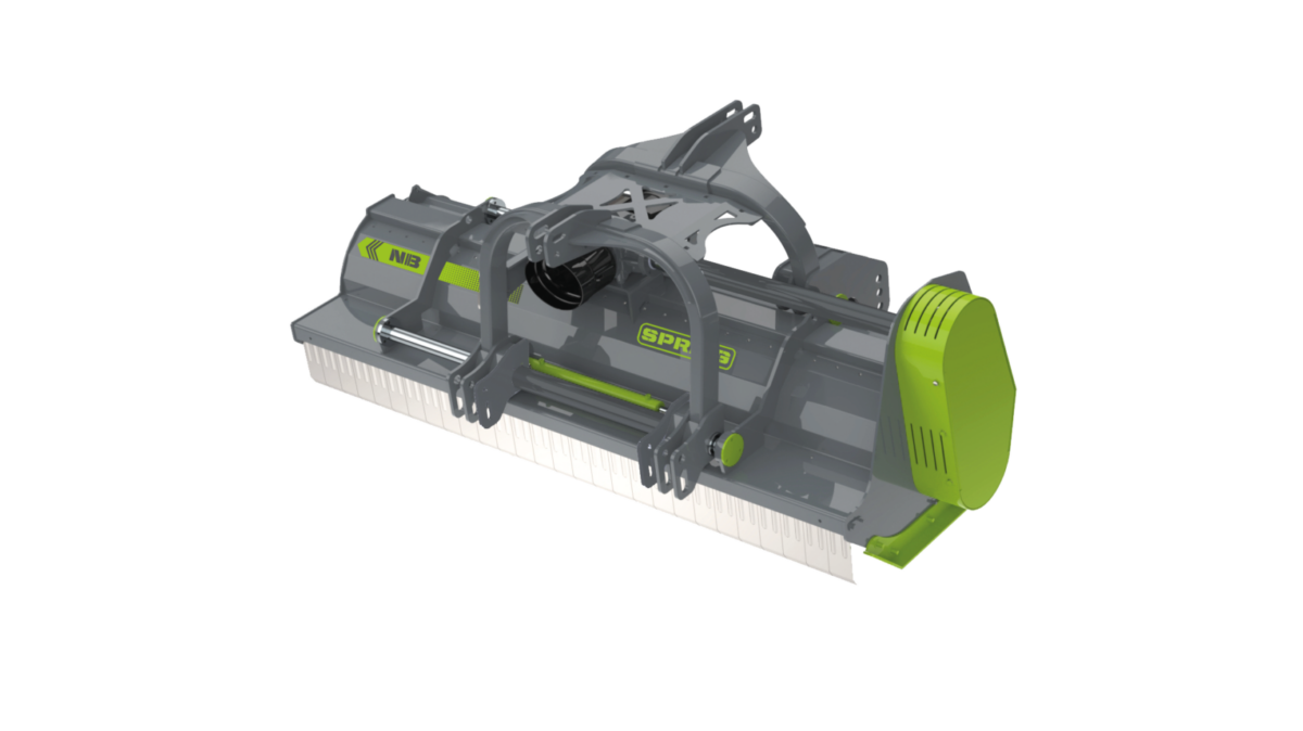 Kladívkový mulčovač Niubo Spring pro mulčování pastvin, travin, posklizňových zbytků kukuřice a slunečnice, úhorů, křovin